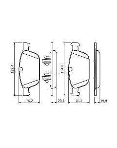 Тормозные колодки Bosch