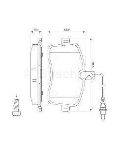 Тормозные колодки Bosch