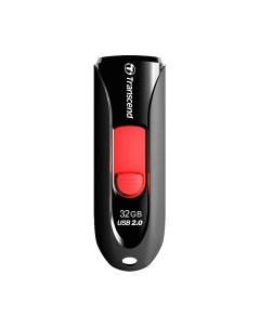 USB flash накопитель JetFlash 590 64GB Black/Red (TS64GJF590K) Transcend