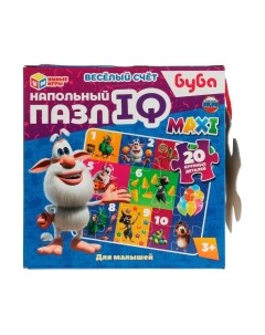 Развивающая игра Веселый счет. Буба. Напольный пазл IQ max / 4680107940742 Умные игры