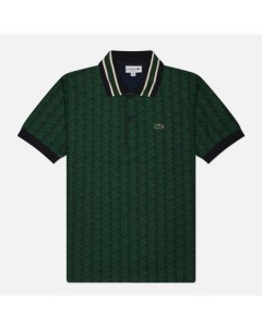 Мужское поло Contrast Collar Monogram Lacoste