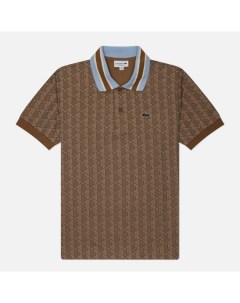 Мужское поло Contrast Collar Monogram Lacoste