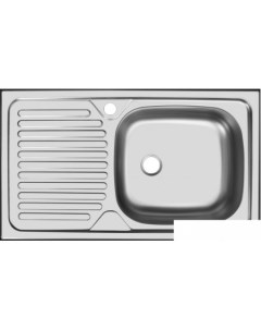 Кухонная мойка Классика CLM760 435 5K 1R с сифоном Ukinox