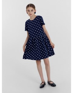 Платье для девочек темно синее в горошек Mark formelle