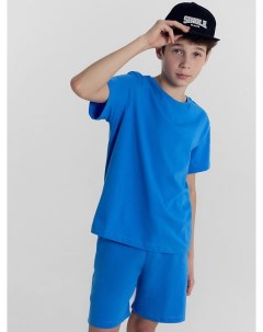 Комплект для мальчиков футболка шорты ярко голубой Mark formelle