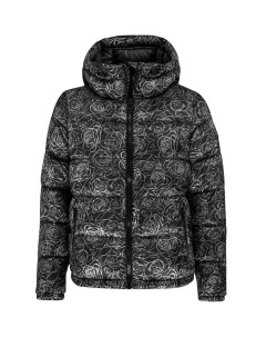 Куртка пуховая 22 23 Rebels Star Phase Jacket W Rose Print Black Head