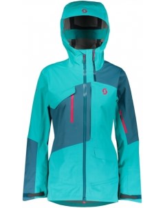 Куртка горнолыжная Jacket W s Vertic 3L Sky Blue Dragonfly Green Scott