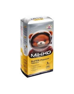 Подгузники-трусики детские Bear Super Premium L 9-14кг Mikko