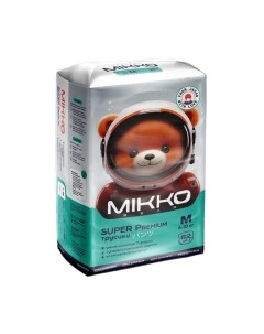 Подгузники-трусики детские Bear Super Premium M 6-10кг Mikko