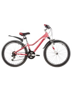 Велосипед 24" NOVARA алюм.рама 11, коралловый, 18-скор, TY21/TS38/SG-6SI, V-brake Novatrack