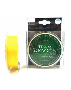 Шнур плетеный рыболовный TEAM YELLOW 135 м 0,12 мм Dragon