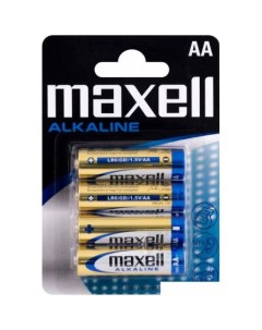 Батарейки Alkaline AA 4 шт в блистере Maxell