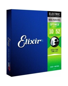 Струны для гитары 19077 Optiweb 10-52 Elixir strings