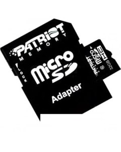 Карта памяти microSDHC Class 10 32 Гб адаптер PSF32GMCSDHC10 Patriot