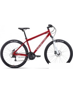 Велосипед Sporting 27 5 3 2 HD р 19 2022 темно красный серебристый Forward