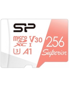 Карта памяти Superior A1 microSDXC SP256GBSTXDV3V20 256GB Silicon power