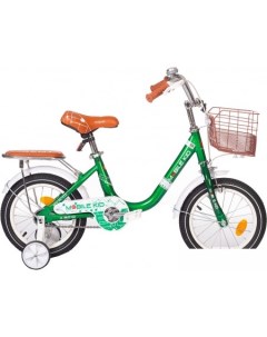 Детский велосипед Genta 14 темно зеленый Mobile kid