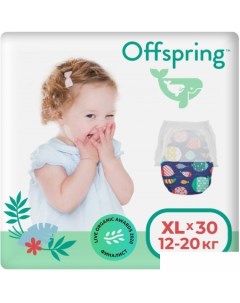 Трусики-подгузники XL 12-20кг Рыбки (30 шт) Offspring