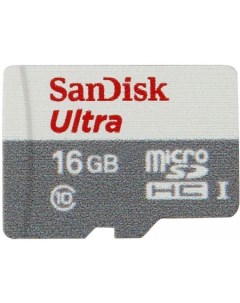 Карта памяти Ultra microSDHC Class 10 UHS I 16GB Sandisk