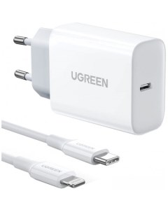 Сетевое зарядное CD137 50698 белый Ugreen