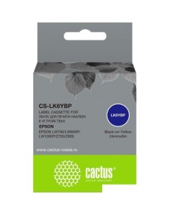 Картридж CS-LK6YBP (аналог Epson LK6YBP) Cactus