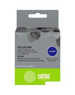 Картридж CS-LK3YBP (аналог Epson LK3YBP) Cactus