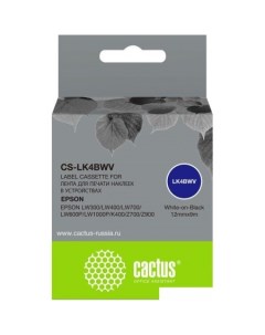 Картридж CS-LK4BWV (аналог Epson LK4BWV) Cactus