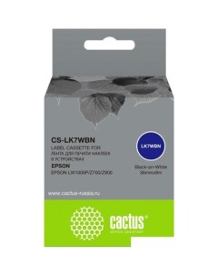 Картридж CS LK7WBN аналог Epson LK7WBN Cactus