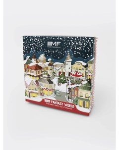 Коробка из негофрированного картона подарочная новогодний городок Mark formelle