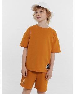 Комплект для мальчиков футболка шорты оранжевый с печатью Mark formelle