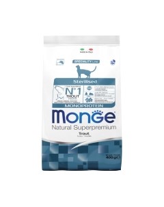 Сухой корм для кошек Monoprotein Sterilized Trout Monge