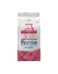 Сухой корм для собак Speciality Line Monoprotein с говядиной и рисом Monge