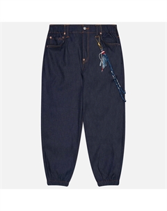 Мужские джинсы Seagull Print & Decorative Chain Denim Joggers Evisu