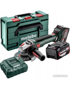 Угловая шлифмашина WB 18 LT BL 11 125 Quick 613054650 с 2 мя АКБ кейс Metabo