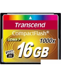 Карта памяти 1000x CompactFlash Ultimate 16GB TS16GCF1000 Transcend