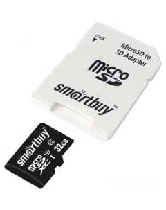 Карта памяти microSDHC SB32GBSDCL10U3L 01 32GB Smartbuy