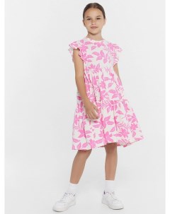 Платье для девочек молочно бежевое с цветами Mark formelle