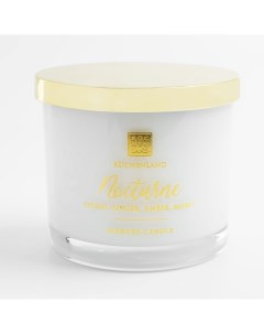 Свеча ароматическая 9 см в подсвечнике с крышкой стекло Citrus Ginger Amber Musky Nocturne Kuchenland