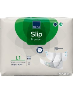 Подгузники для взрослых Slip L1 Premium 26 шт Abena