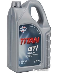 Моторное масло Titan GT1 Pro FLEX 34 5W-30 5л Fuchs