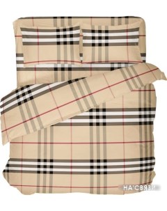 Постельное белье Клетка 200-12 (Burberry) 175x215 Samsara