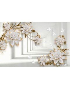 Фотообои Цветочная абстракция 8 3D 400x254 Citydecor