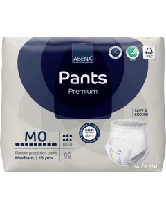 Трусы подгузники для взрослых Pants M0 Premium 15 шт Abena