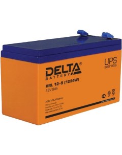 Аккумулятор для ИБП HRL 12-9 (1234W) (12В/9 А·ч) Delta