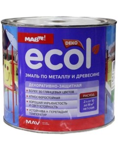 Эмаль ПФ-115 10л (шоколадный) Ecol