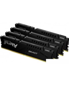 Оперативная память FURY Beast 4x16ГБ DDR5 5200 МГц KF552C40BBK4 64 Kingston