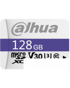 Карта памяти 128GB MicroSD C10/U3/V30 FAT32 DHI-TF-C100/128GB Dahua