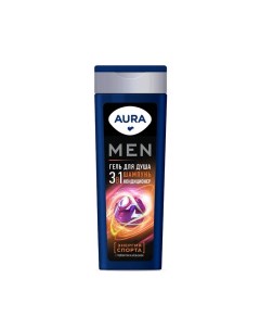 Гель для душа Men 3в1 Энергия Спорта 380мл Aura