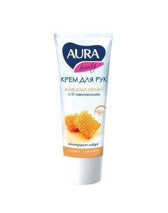 Крем д/рук BEAUTY Питательный с D-пантенолом и экстрактом меда 75мл Aura