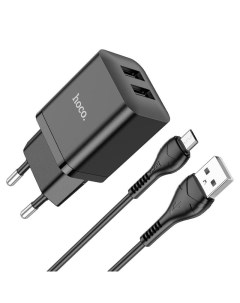 Сетевое зарядное N25 micro-USB (черный) Hoco